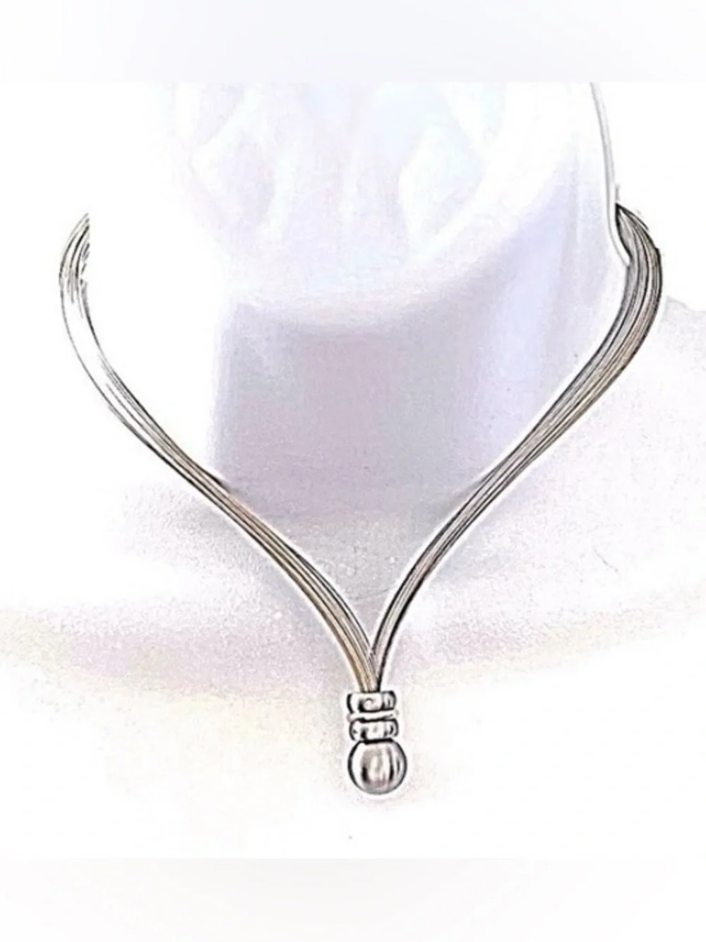 TeNo Genuine Diamond, Stainless Steel, & Gold Necklace!
